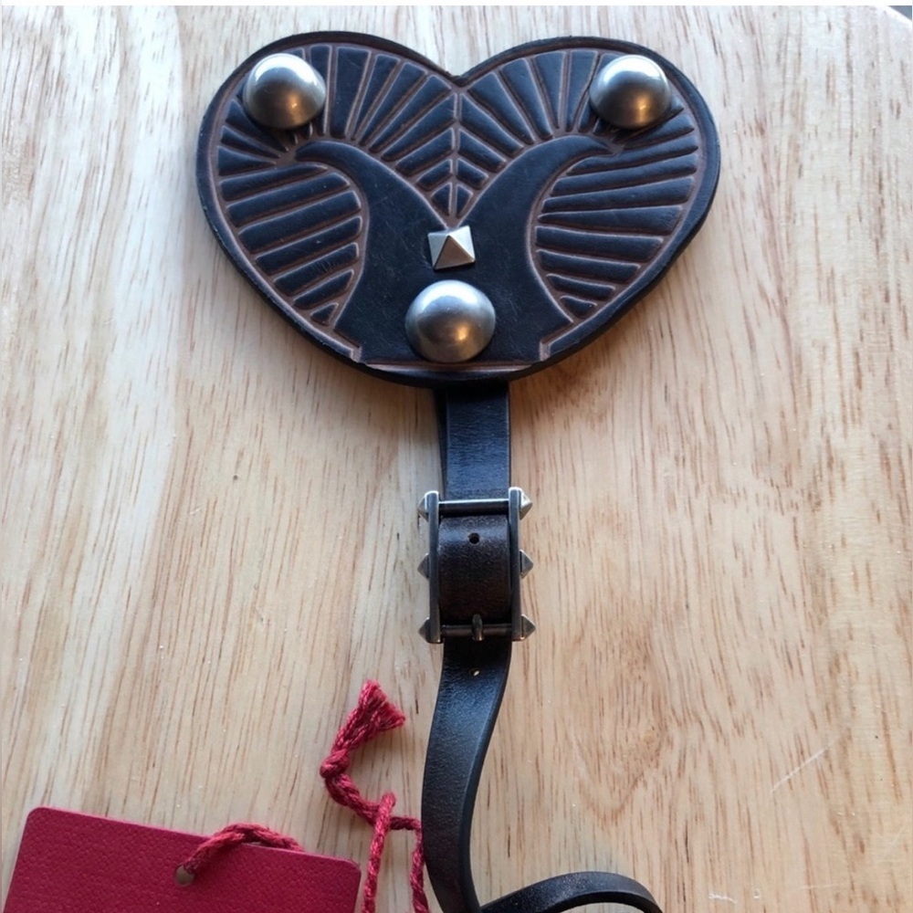 Valentino Leather Heart Bag Charm/Key Charm - Picture 8 of 8